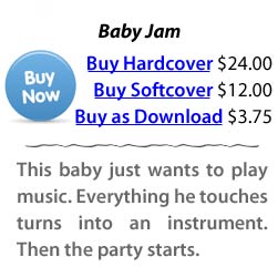 This baby just wants to play music. Everything he touches turns into an instrument. Then the party starts.